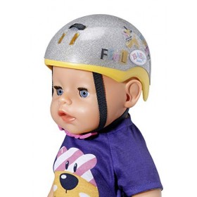 BABY born Casque de vélo pour poupée de 43cm. Maintient la poupée en sécurité. Pour les petites mains, Jeu créatif Suscite l
