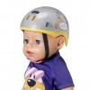 BABY born Casque de vélo pour poupée de 43cm. Maintient la poupée en sécurité. Pour les petites mains, Jeu créatif Suscite l