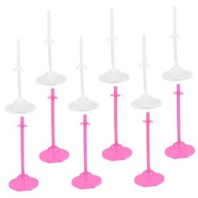 Totority 24 Pièces Clip Debout De Poupée Ombre De La Tempête Mini Marionnette Jouet Figurine daction Poupée Stand Présentoir