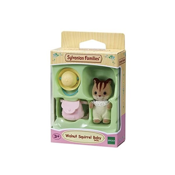 Sylvanian Families - Le Village - Le bébé Écureuil Roux - 5406 - Jumeaux et Bébés - Mini Poupées