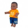 shangjia Poupée bébé réaliste | 30CM / 11.81IN Jouet simulé Black Boy Doll Facile à Transporter poupée Africaine réaliste pou