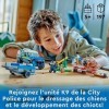LEGO 60369 City Police Le Dressage des Chiens Policiers, Jouet de Voiture, SUV avec Remorque, Course dobstacles, Set avec Fi