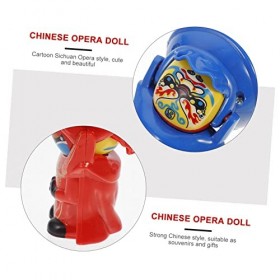 TOYANDONA 3 Pièces Poupée Chine en Plastique Chinois Opéra Poupée Jouet Chinois Visage Changeant Poupée Cadeau Cadeau Souveni