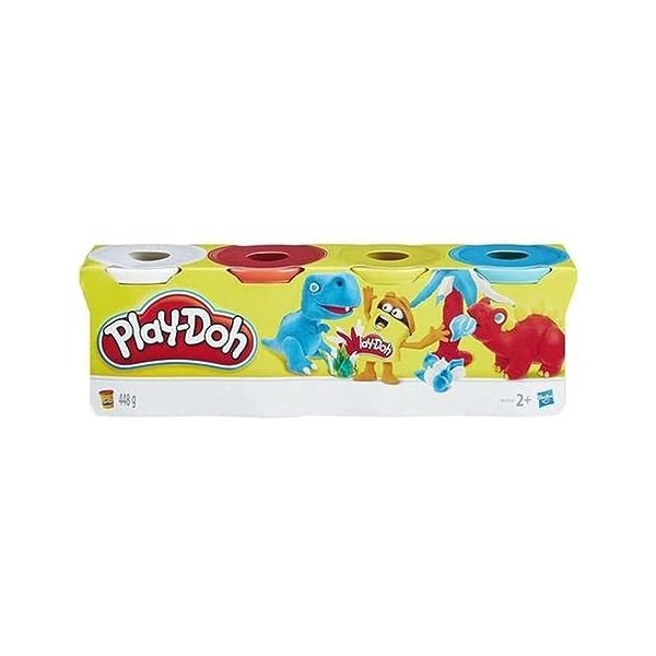 Play-Doh – 4 Pots de Pate A Modeler - Couleurs Nature - 112 g chacun