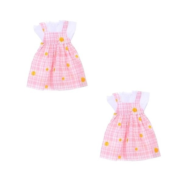 ibasenice 2 Ensembles De Vêtements De Poupée Filles Robes Jouet pour Filles Enfants Décor Poupée Dressing Tissu Tenues De Pou