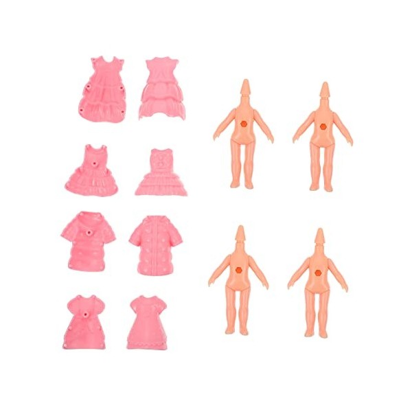 ibasenice 12 Pièces Corps De Poupée Costume De Princesse Poupées De Maison De Poupée Jouets en Vrac Jouets pour Filles en Vra