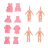 ibasenice 12 Pièces Corps De Poupée Costume De Princesse Poupées De Maison De Poupée Jouets en Vrac Jouets pour Filles en Vra