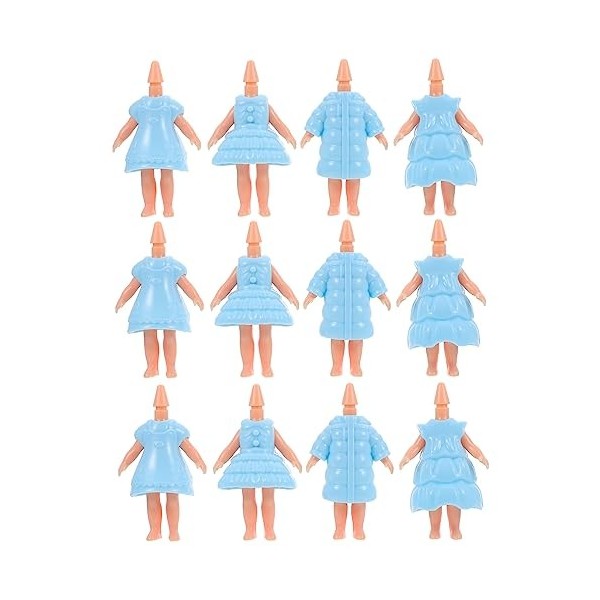 ibasenice 12 Pièces Corps De Poupée Costume De Princesse Poupées De Maison De Poupée Jouets en Vrac Jouets pour Filles en Vra