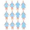 ibasenice 12 Pièces Corps De Poupée Costume De Princesse Poupées De Maison De Poupée Jouets en Vrac Jouets pour Filles en Vra