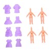 ibasenice 12 Pièces Corps De Poupée Costume De Princesse Poupées De Maison De Poupée Jouets en Vrac Jouets pour Filles en Vra