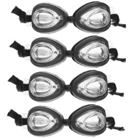 ibasenice 4 Pièces Poupée Lunettes De Natation Lunettes De Natation Miniatures Lunettes deau Poupée Habiller Lunettes Rétro 