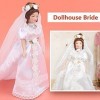 Dollhouse Bride, Dollhouse Porcelain Doll 1:12 Accessoires de décoration de Maison de poupée pour Le Bricolage pour lornemen