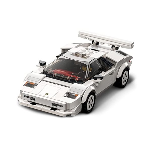 LEGO 76908 Speed Champions Lamborghini Countach, Jouet modèle de Voiture de Course pour Les Enfants de 8 Ans et Plus