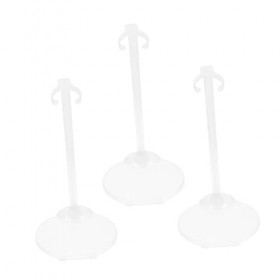 Toyvian 3 Pièces Poupée Cintre Support De Forme De Robe De Poupée Support Daffichage De Poupée Détenteurs Dornement Présent