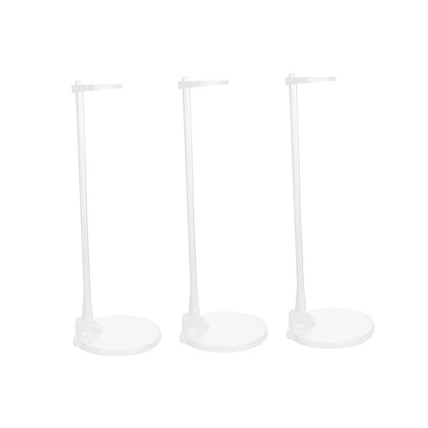 Toyvian 3 Pièces Poupée Cintre Support De Forme De Robe De Poupée Support Daffichage De Poupée Détenteurs Dornement Présent