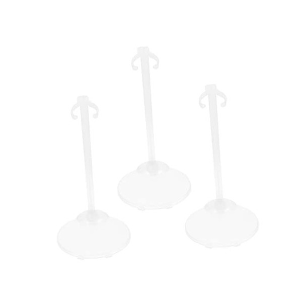 Toyvian 3 Pièces Poupée Cintre Support De Forme De Robe De Poupée Support Daffichage De Poupée Détenteurs Dornement Présent