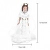 Dollhouse Bride, 16,7 x 5,5 cm poupée en Porcelaine de Maison de poupée 1:12 pour Ornement pour Maison de poupée