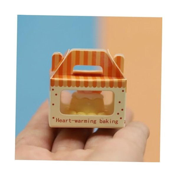 PRETYZOOM Boîtes De 20 Pièces Boîte à Desserts Maison De Poupée Accessoires Nourriture Miniature Petites Boîtes à Bonbons Déc