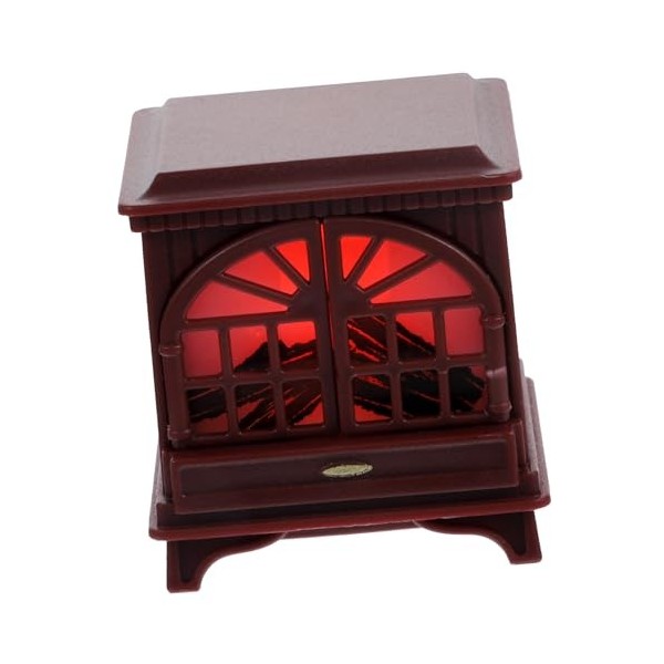 ibasenice Cheminée Maison De Poupée Mini Maison Miniatures Miniature Mini Maison Accessoires Mini Maison Décoration Mini Mais