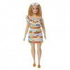 Barbie Série Aime l’Océan avec cheveux blonds, poupée en plastique recyclé, vêtements d’été et accessoires Jouet Enfant, Dès 