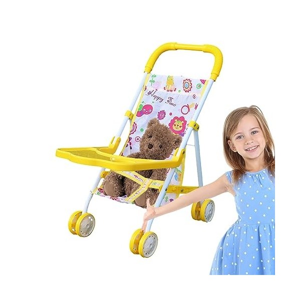 Poussette de poupée Pliante, Poussette pour poupée, Poussette pour bébé, Poussette de poupée Pliable, Poussette de poupée pou