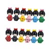 Toyvian 12 Pcs Ornements De Poupée Kimono Poupées Kokeshi Poupée Kimono Miniature Kimono Fille Figure Mini Récipients en Plas