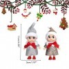 Jauarta Lot de 4 poupées elfes de Noël - Petite poupée elfe de Noël - Mini poupée elfe - Jouet pour enfants standard 