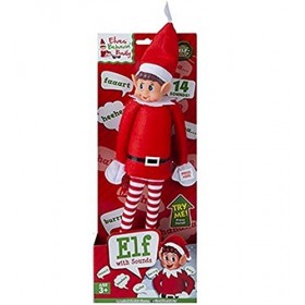 QDS - Elves Behavin Badly - Poupée elfe parlante - 30 cm - Avec 14 effets sonores différents - Garçon