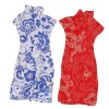 Toyvian 2 Pièces Poupée Cheongsam Vêtements Bébé Poupée Vêtements Chucky Costume pour Enfants Poupée Robe pour Enfants Addiso