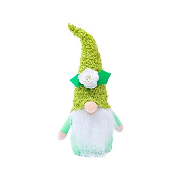 ABOOFAN Printemps GNOME Poupée en Peluche Tomte Poupée Suédois Nain Figurine Fleur Elf Ferme Décor pour Le Printemps Parti Ki