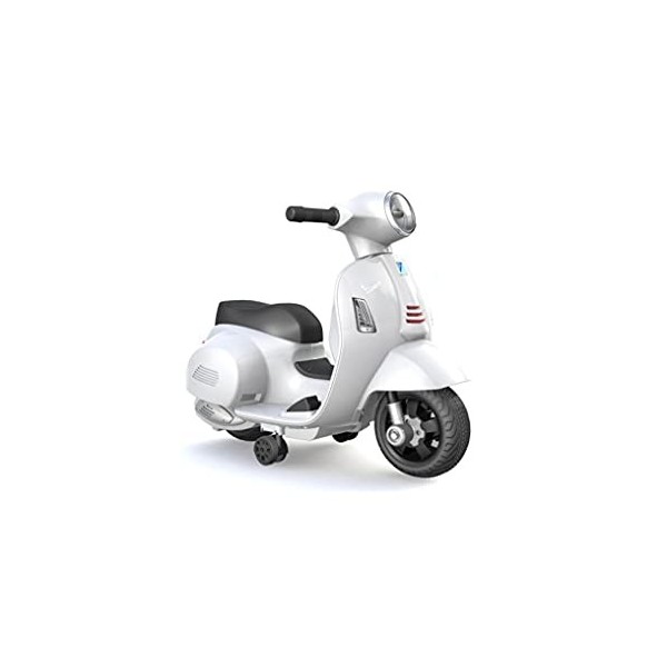 TURBO CHALLENGE - Porteur Vespa GTS Électrique -119151 - Vert deau - Batterie 6V + Chargeur USB Inclus - Poids Max 25 Kg - À