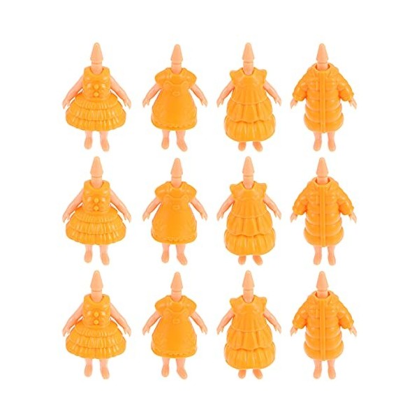SEWACC 12 Pièces Corps De Poupée Action Corps De Fille Bricolage Poupée Artisanat De Petites Poupées Poupée De Corps Féminin 