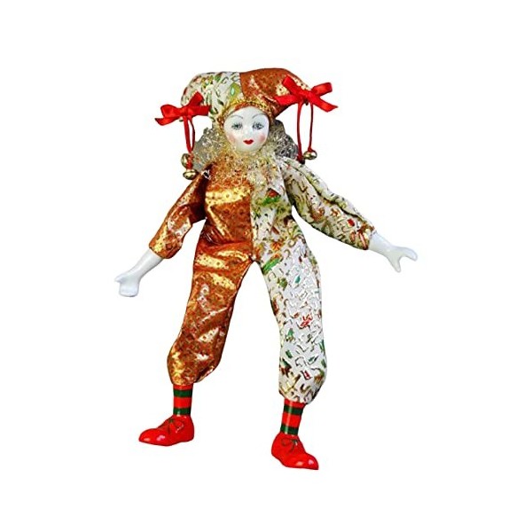 perfk Peint à La Main Clown Poupée Figure Valentine Cadeau Figure Figure Poupée Ornements Clown Modèle Poupée En Porcelaine p