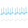 SEWACC 20 Pièces Support De Cadre Support en Plastique Mini Accessoires Poupée Robe Stand Miniature Poupée Stands 11 Pouces P