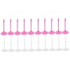SEWACC 20 Pièces Support De Cadre Support en Plastique Mini Accessoires Poupée Robe Stand Miniature Poupée Stands 11 Pouces P