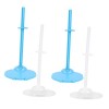SEWACC 20 Pièces Support De Cadre Support en Plastique Mini Accessoires Poupée Robe Stand Miniature Poupée Stands 11 Pouces P