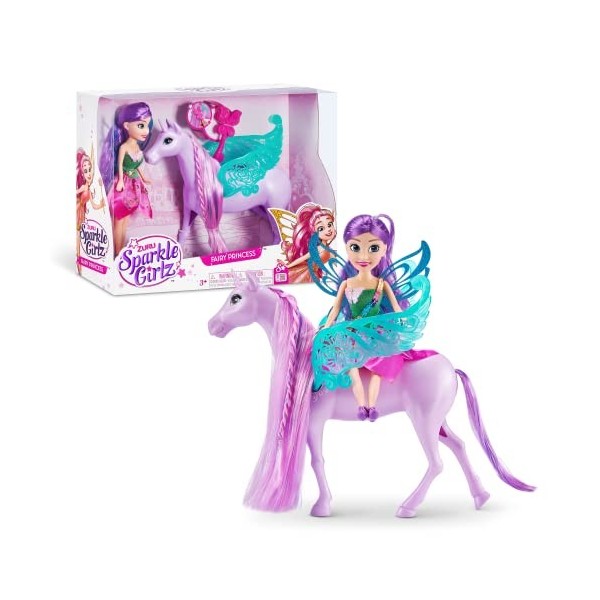 SPARKLE GIRLZ Fairy Princess avec poupée Licorne, poupée Tendance à Collectionner, Jouet Licorne