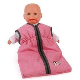 Bayer Chic 2000-Sac de Couchage pour poupée jusquà 55 cm, 792 41, Anthracite/Rose mélangé