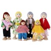 cobee Dollhouse Lot de 7 figurines de maison de poupée en bois pour maison de poupée A 