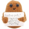 Potato Positive Potato Pocket Hug Cadeau, Mini Peluche Figurines Drôles Positives Pomme de Terre Poupée Meilleure Amie, Cadea