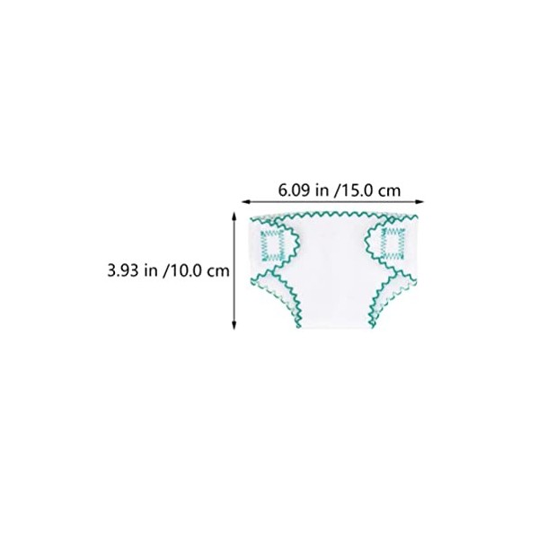 TOYANDONA Lot de 6 Couches pour poupée de 35,6 à 45,7 cm