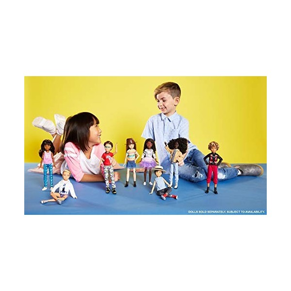 Creatable World Coffret Découverte Personnages, poupée personnalisable aux cheveux bruns ondulés, jouet pour enfant à partir 