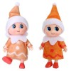 Lot de 3 mini poupées elfe de Noël bébé minuscule elfe de Noël pour filles et garçons Poupée bébé elfe sur étagère Noël Nouve