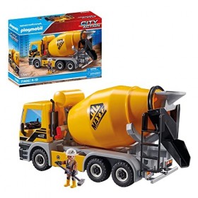 Playmobil City Action 71406 Camion toupie Jouet de Construction avec Tambour Qui Tourne, la Cabine du conducteur pivote. pour