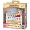 Sylvanian Families - 5017 - Le bébé lapin chocolat et lit