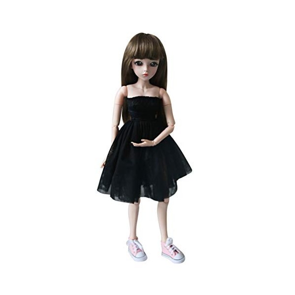 Jilibaba Vêtements de poupée, robe jupe tenue vêtements pour poupée BJD 60 cm poupée American Girl costume cadeau