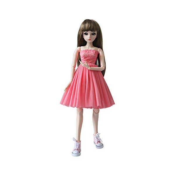 Jilibaba Vêtements de poupée, robe jupe tenue vêtements pour poupée BJD 60 cm poupée American Girl costume cadeau