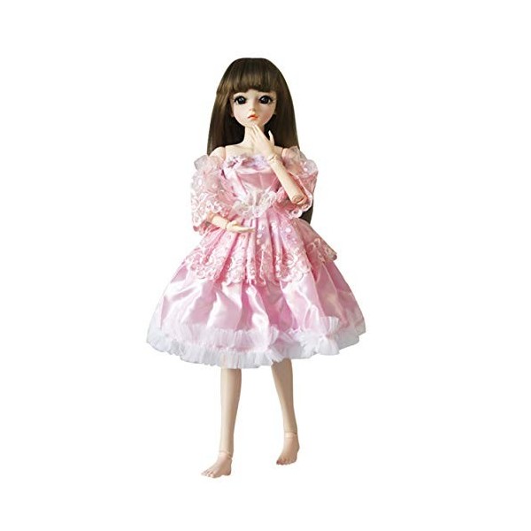 Jilibaba Vêtements de poupée, robe jupe tenue vêtements pour poupée BJD 60 cm poupée American Girl costume cadeau