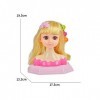 itrimaka Tête Poupée Coiffure Styling Doll Head Girls Set Jeu avec AccessoireBeauté Et Mola Moitié du Corps Peut Être Maquill