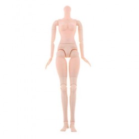 SGerste Moule BJD 1/4 Poupée articulée à rotule féminine - 26 articulations - Corps de poupée fille avec grand buste - Pièces